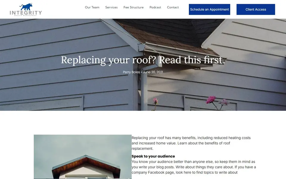Replacing your roof? Read this first. on your current site, first screen