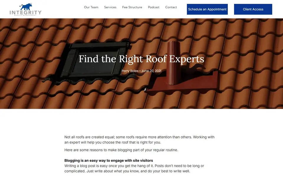 Find the Right Roof Experts on your current site, first screen